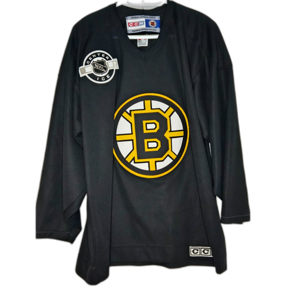 Vintage 90s Boston Bruins Practice Jersey | Mens Size L | CCM Center Ice | Black